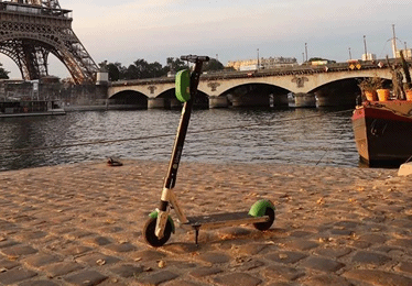 Les trottinettes electriques en libre-service a Paris